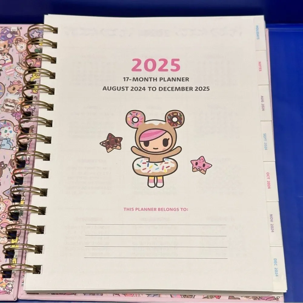 Tokidoki 2025 Planner Latte and Friends